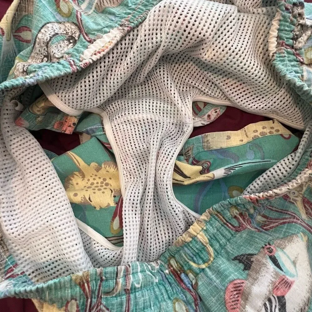 Reyn Spooner Fish Ocean Life Swim Trunks Size L